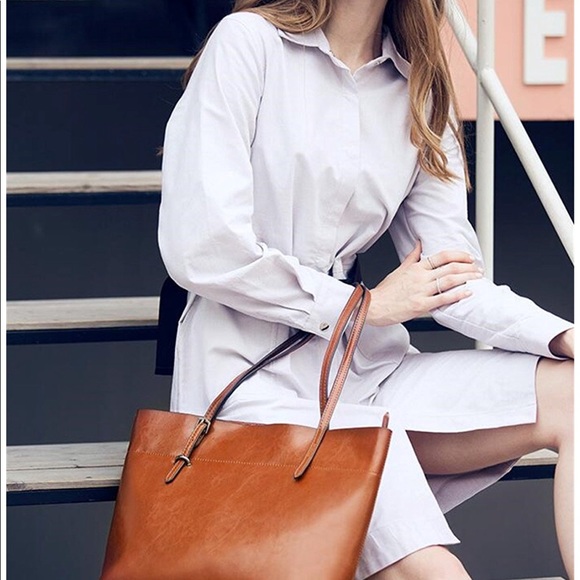 Women's Handbag Vintage Soft Genuine Leather - Picture 3 of 7